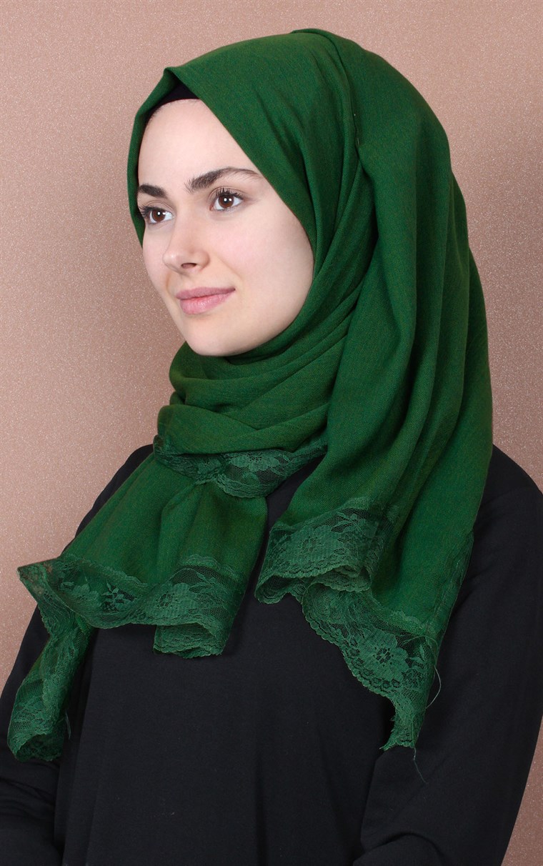 Dantelli Paşmina Şal 1243-40