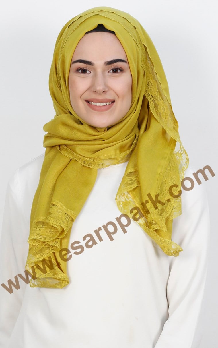 Dantelli Paşmina Şal 1243-41