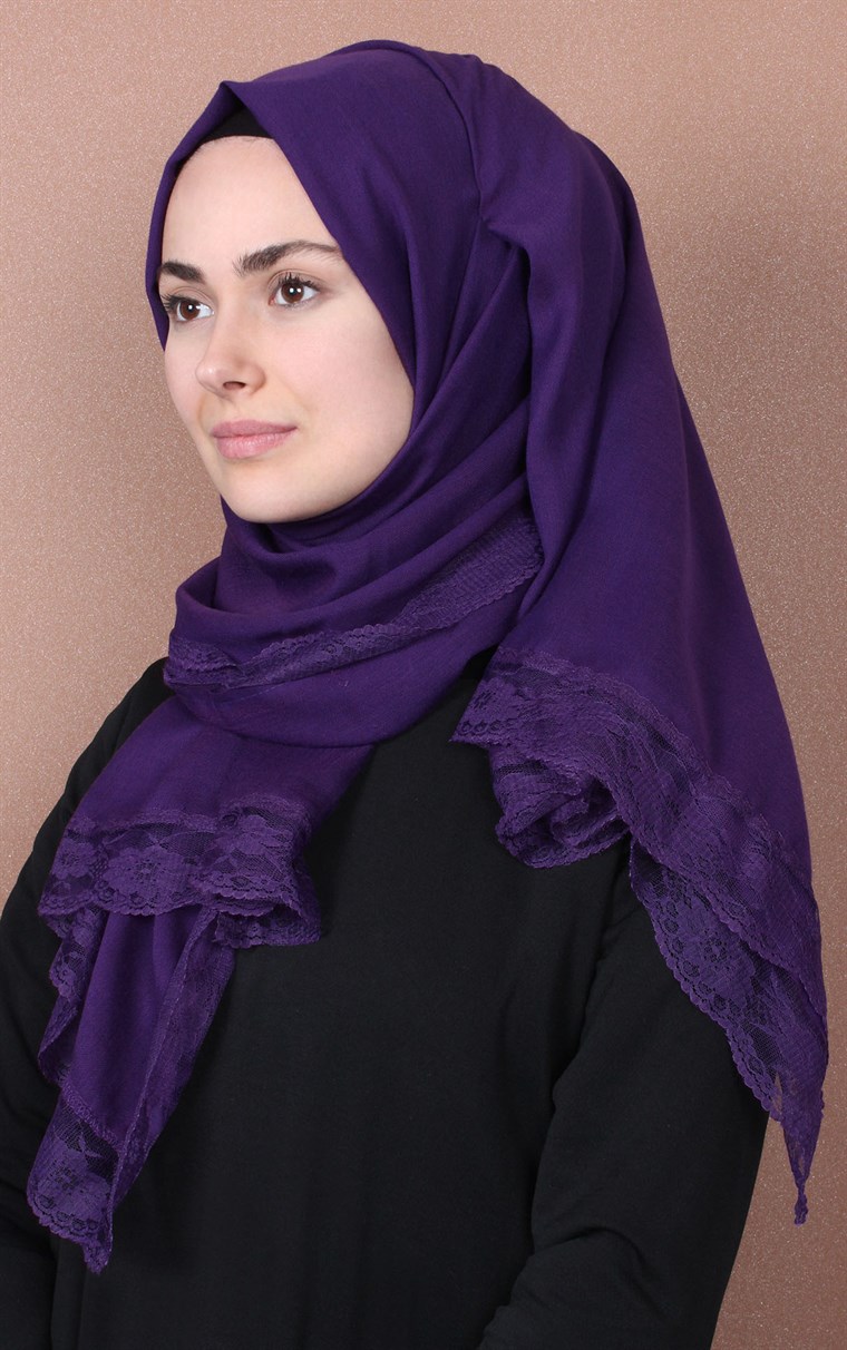 Dantelli Paşmina Şal 1243-43