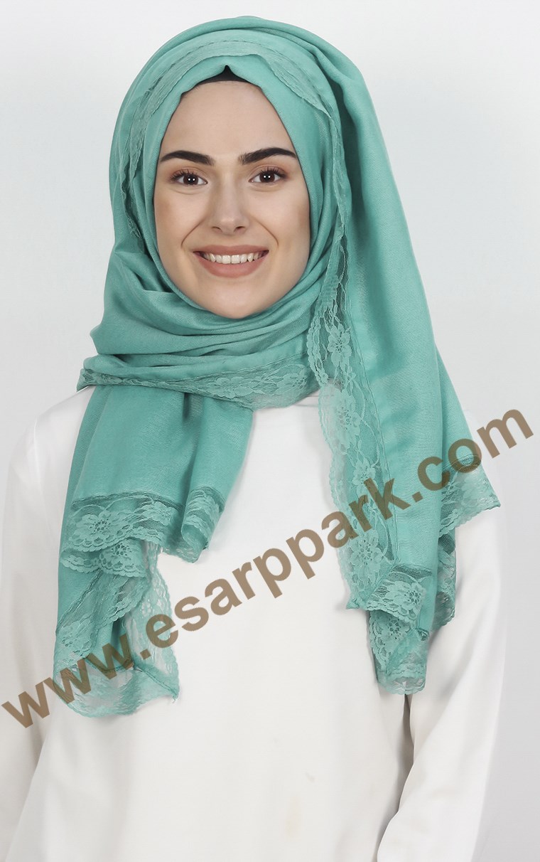 Dantelli Paşmina Şal 1243-54