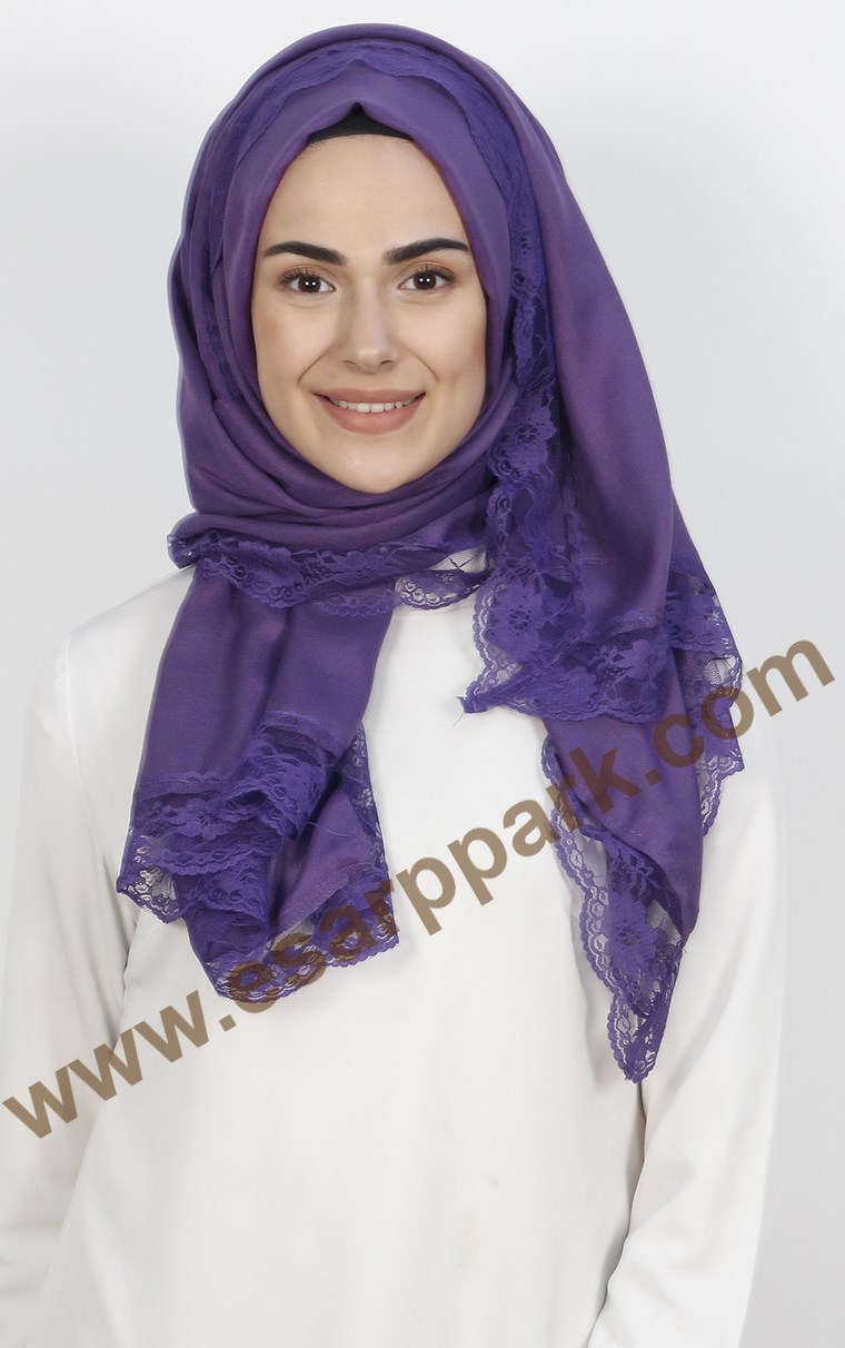 Dantelli Paşmina Şal 1243-56