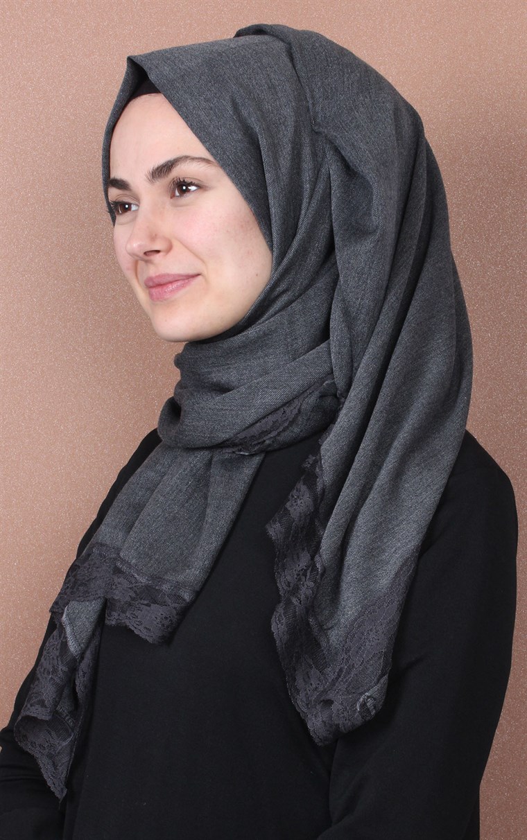 Dantelli Paşmina Şal 1243-59