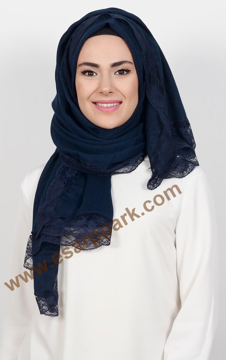 Dantelli Paşmina Şal 1243-6