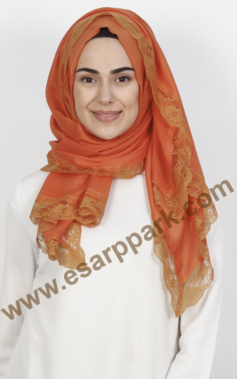 Dantelli Paşmina Şal 1243-62