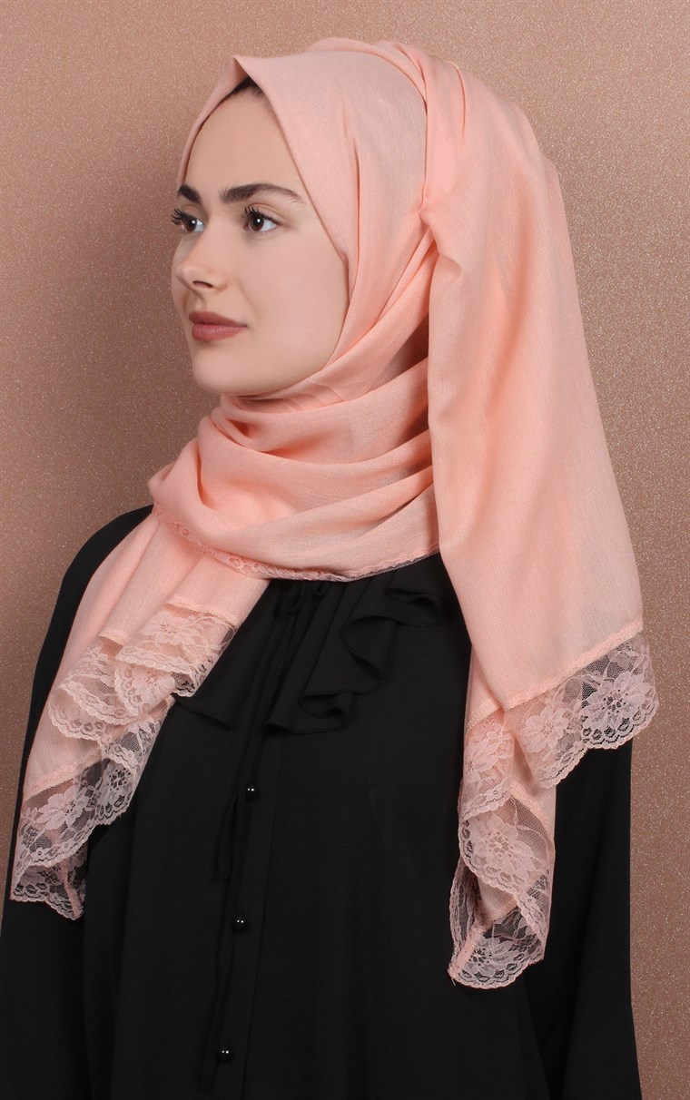 Dantelli Paşmina Şal 1243-7