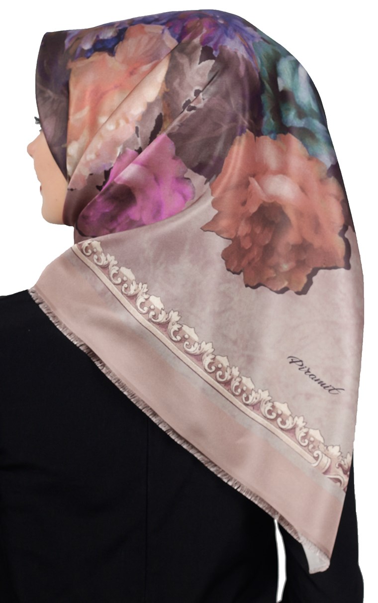 Piramit Tafta Dijital Eşarp 1916-8