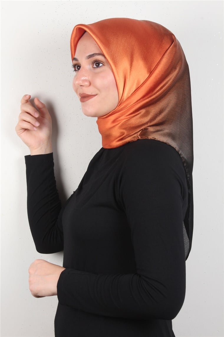 Diamond Degrade Janjan Eşarp 4100-34 Siyah-Bakır