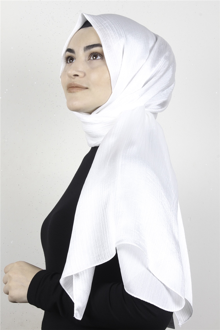 Diamond Janjan Şal 2727-26 Beyaz