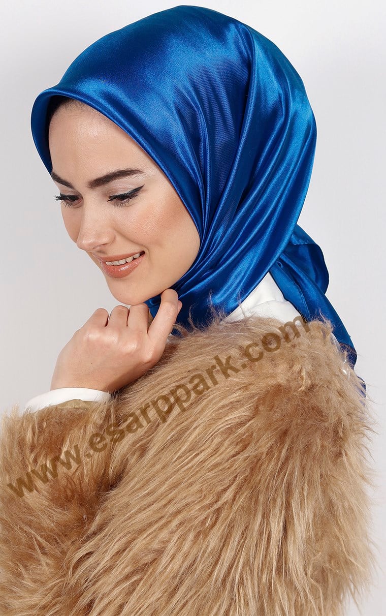 Düz Renk Saten Eşarp 1041-10