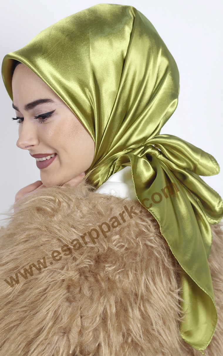 Düz Renk Saten Eşarp 1041-11
