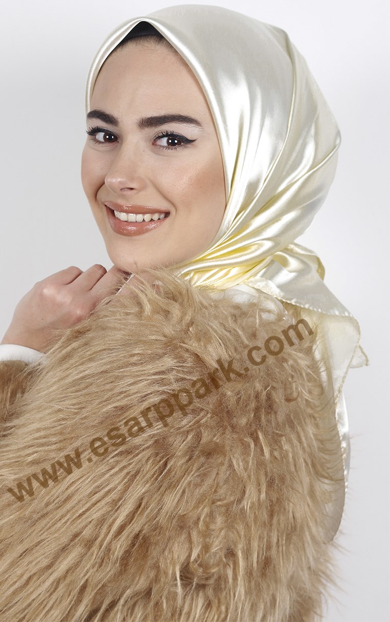 Düz Renk Saten Eşarp 1041-12