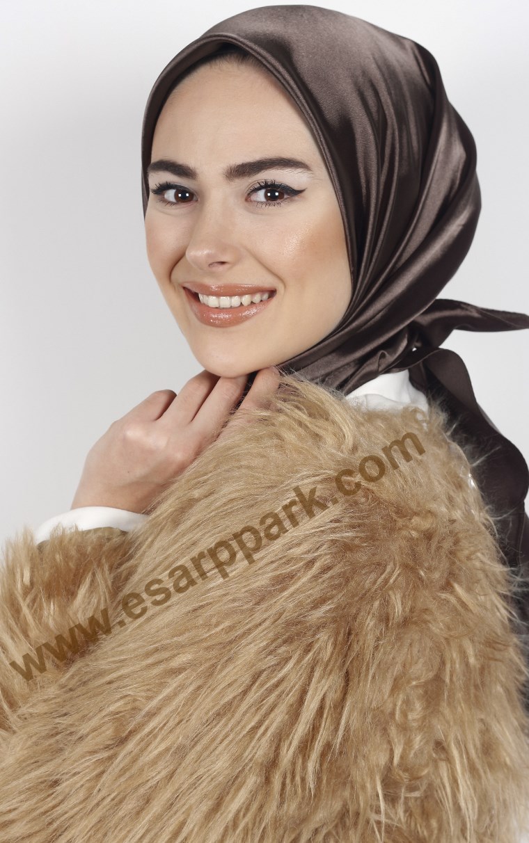 Düz Renk Saten Eşarp 1041-17