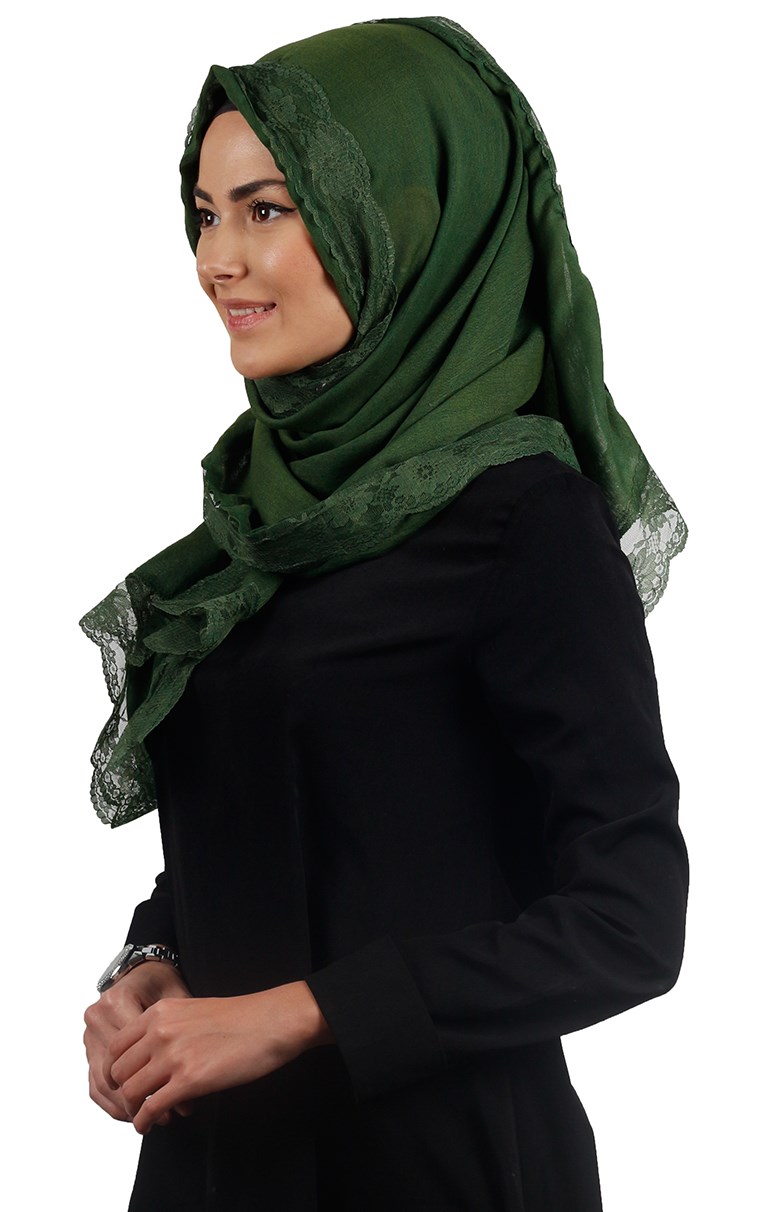 Dantelli Paşmina Şal 1243-23