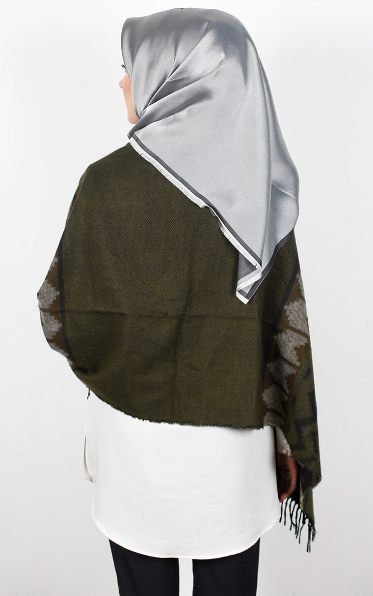 511-0012-02 GENİŞ OMUZ ŞALI SİYAH