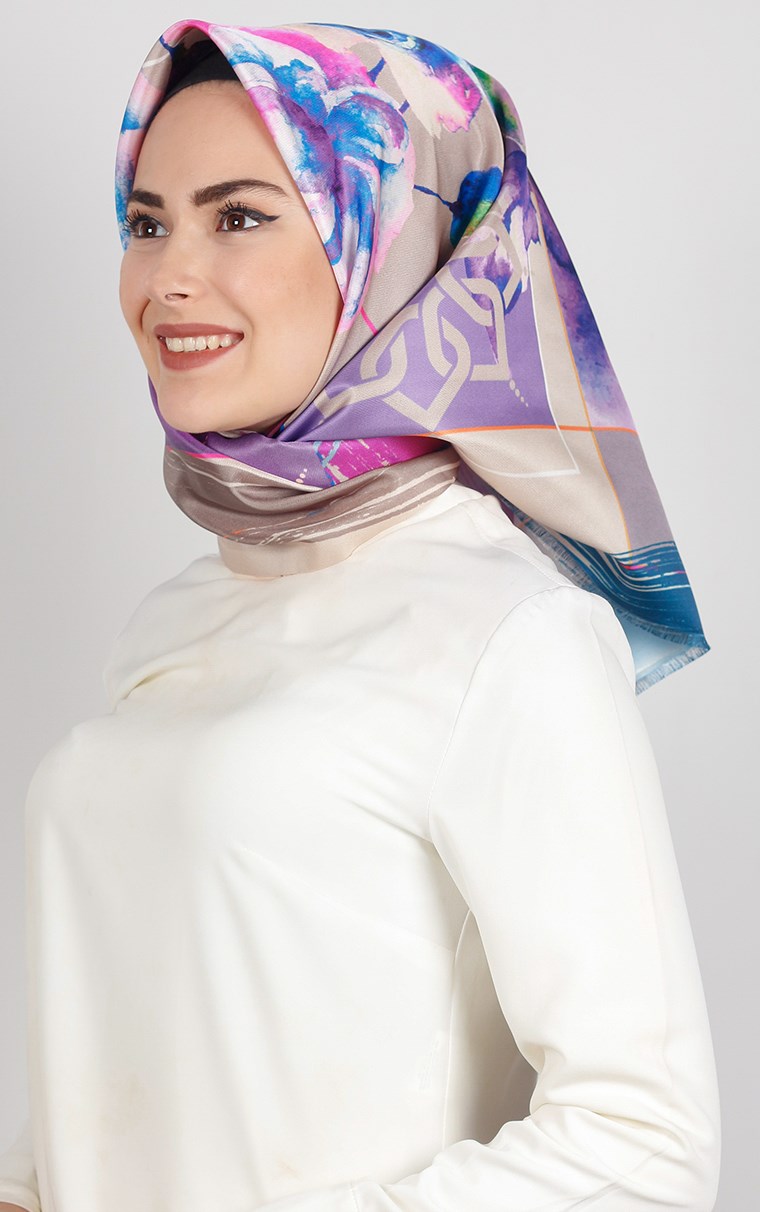 Piramit Tafta Dijital Eşarp 1920-5