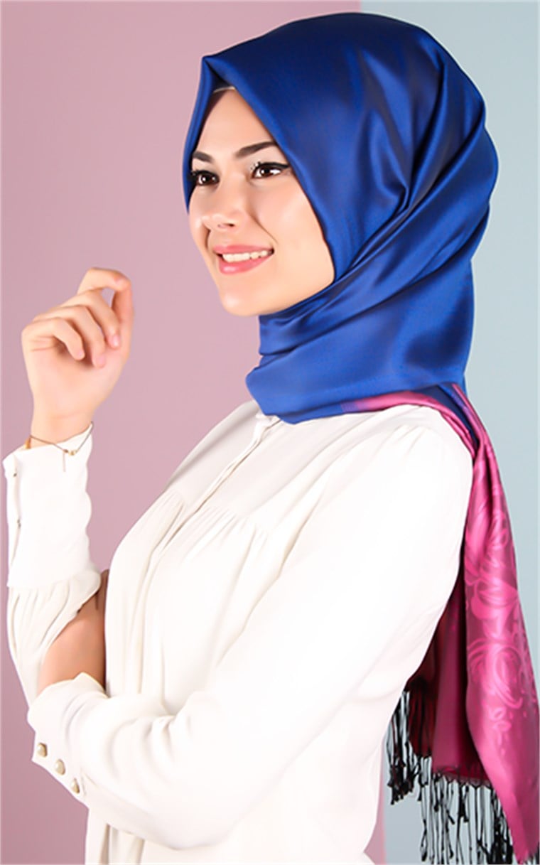 500-0015-22 ÇİFT YÖNLÜ İPEKSİ ŞAL