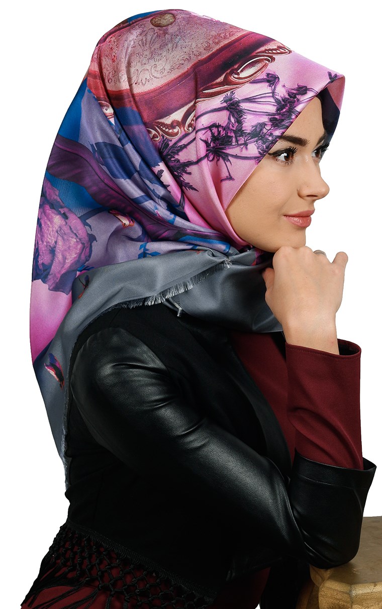 Tafta Dijital Eşarp 1323-7