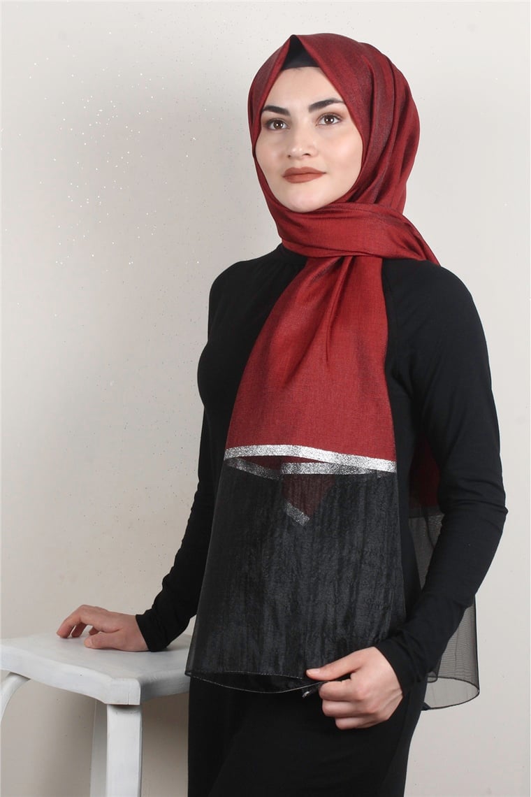 Elenora Şal 1905-29 Kan Kırmızı