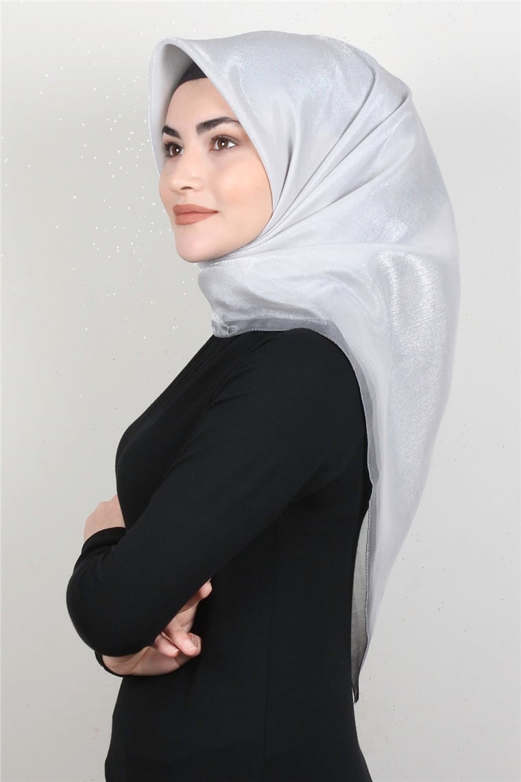 Elizya Simli Eşarp 3009-16 Gri