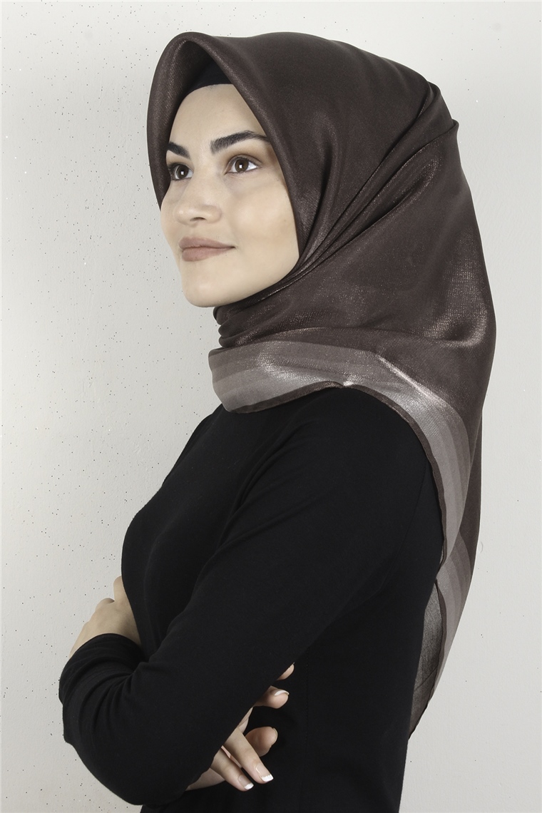 Elizya Simli Eşarp 3009-33 Kakao
