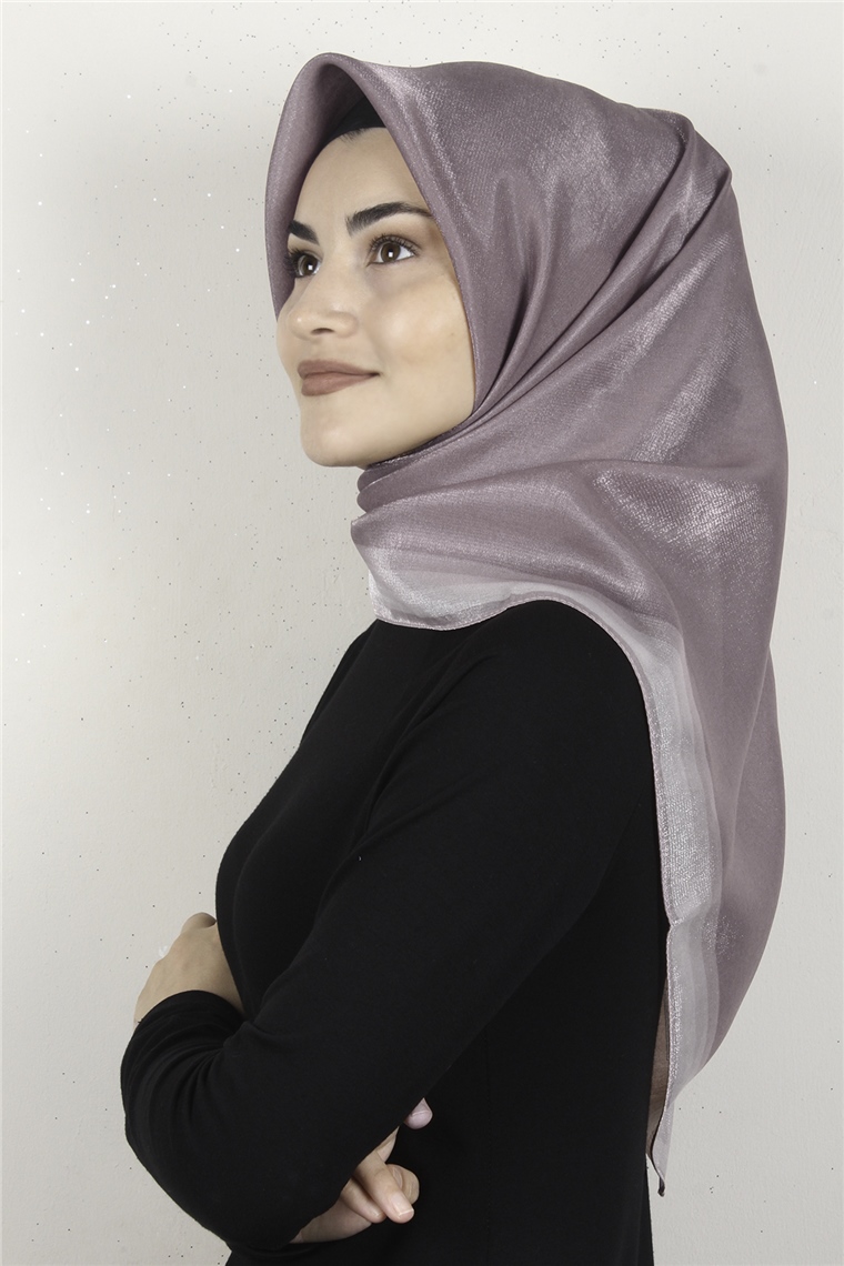 Elizya Simli Eşarp 3009-43 Koyu Pudra
