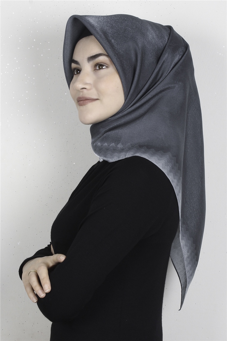 Elizya Simli Eşarp 4008-2 Antrasit