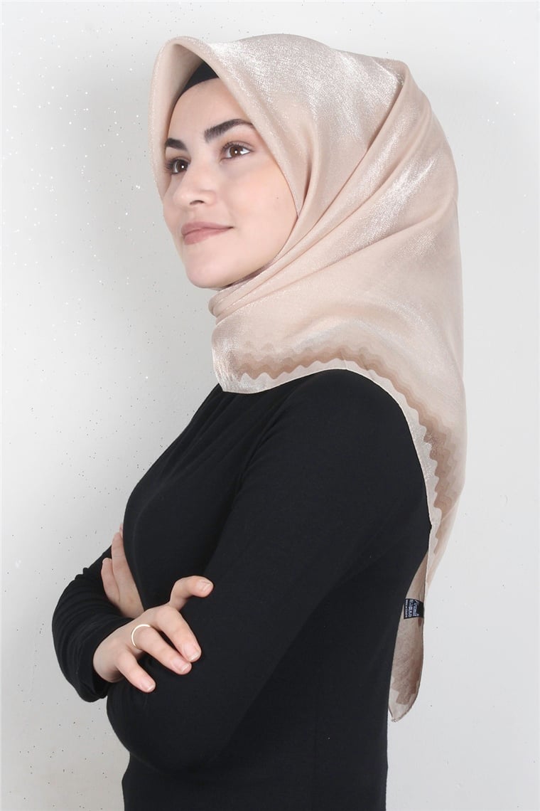 Elizya Simli Eşarp 4008-20 Soğan Kabuğu