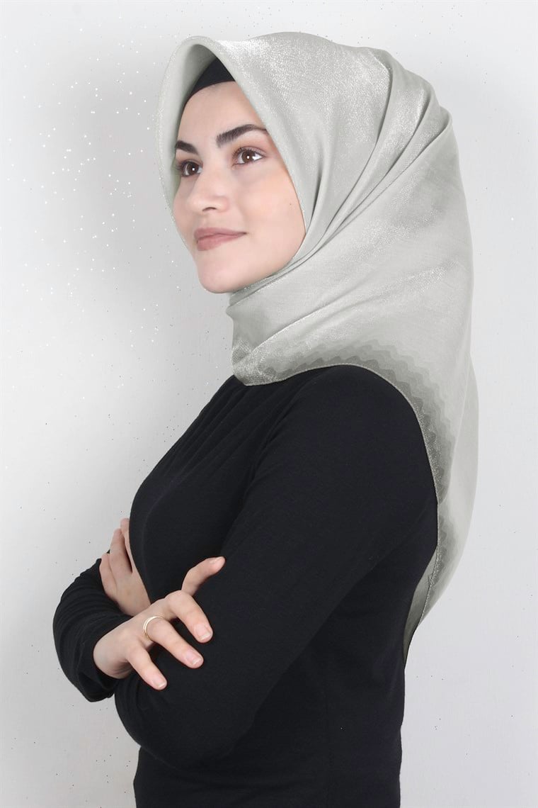 Elizya Simli Eşarp 4008-21 Mint Yeşili