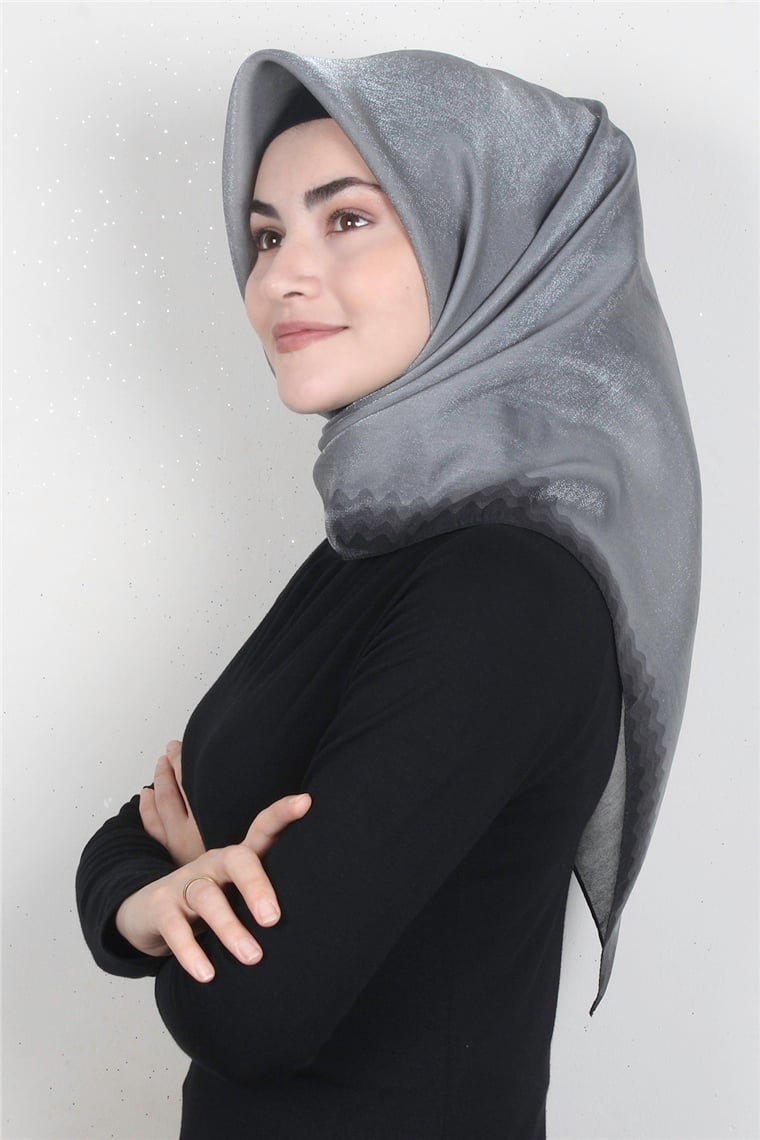 Elizya Simli Eşarp 4008-5 Füme