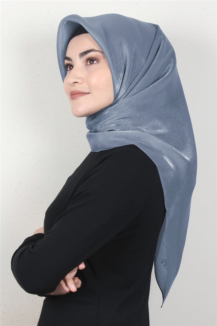 Elizya Simli Eşarp 4009-13 Buz Mavisi