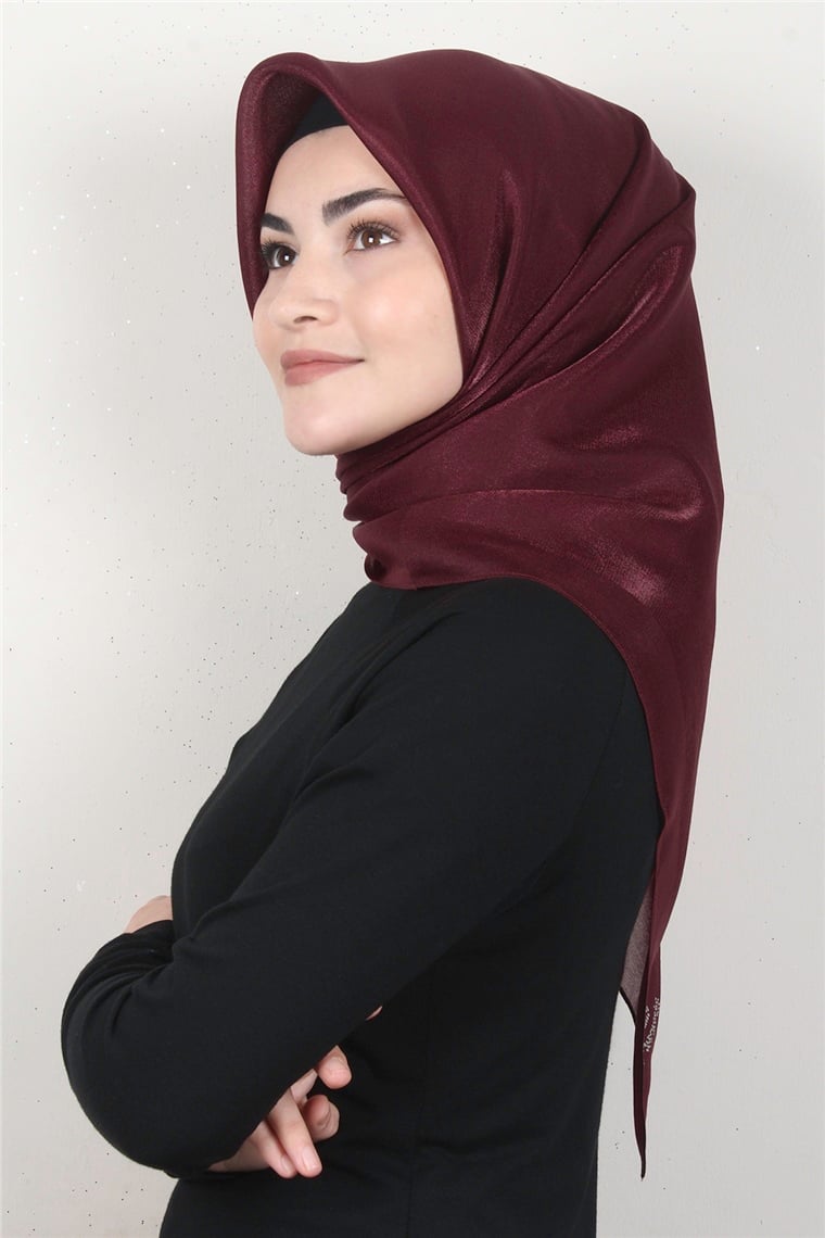 Elizya Simli Eşarp 4009-8 Bordo