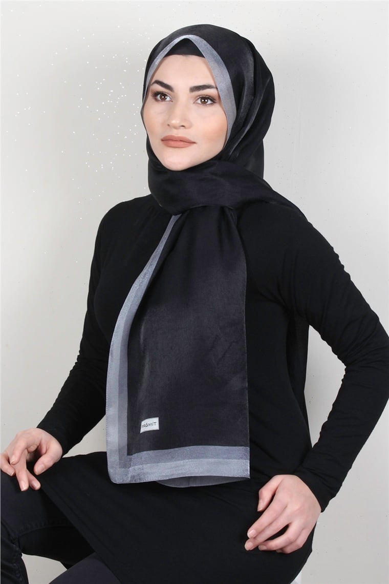 Elizya Simli Şal 4000-12 Siyah