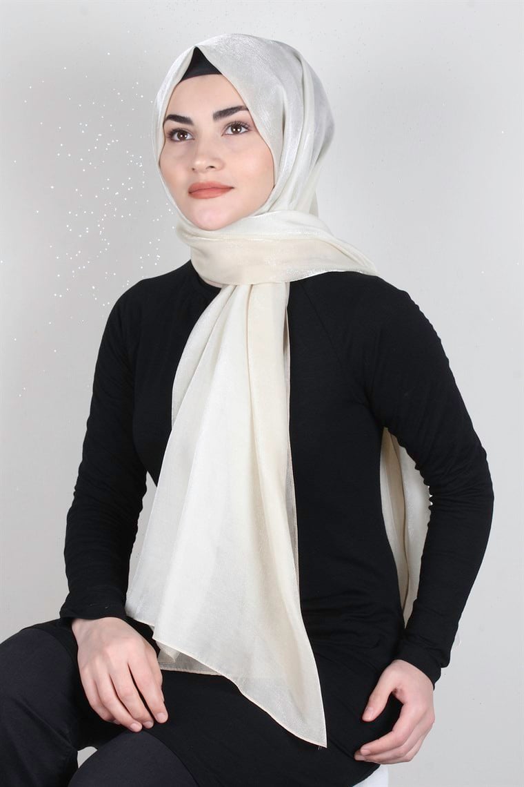 Elizya Simli Şal 4000-26 Ekru