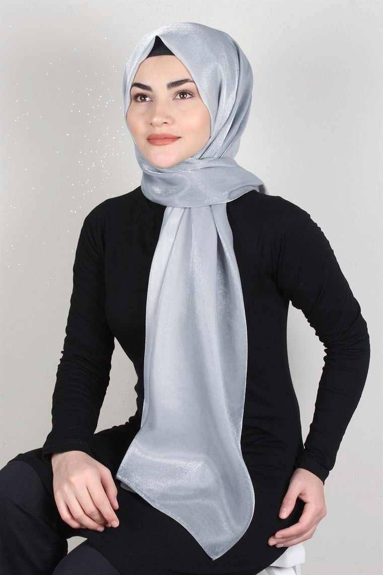 Elizya Simli Şal 4000-33 Gümüş