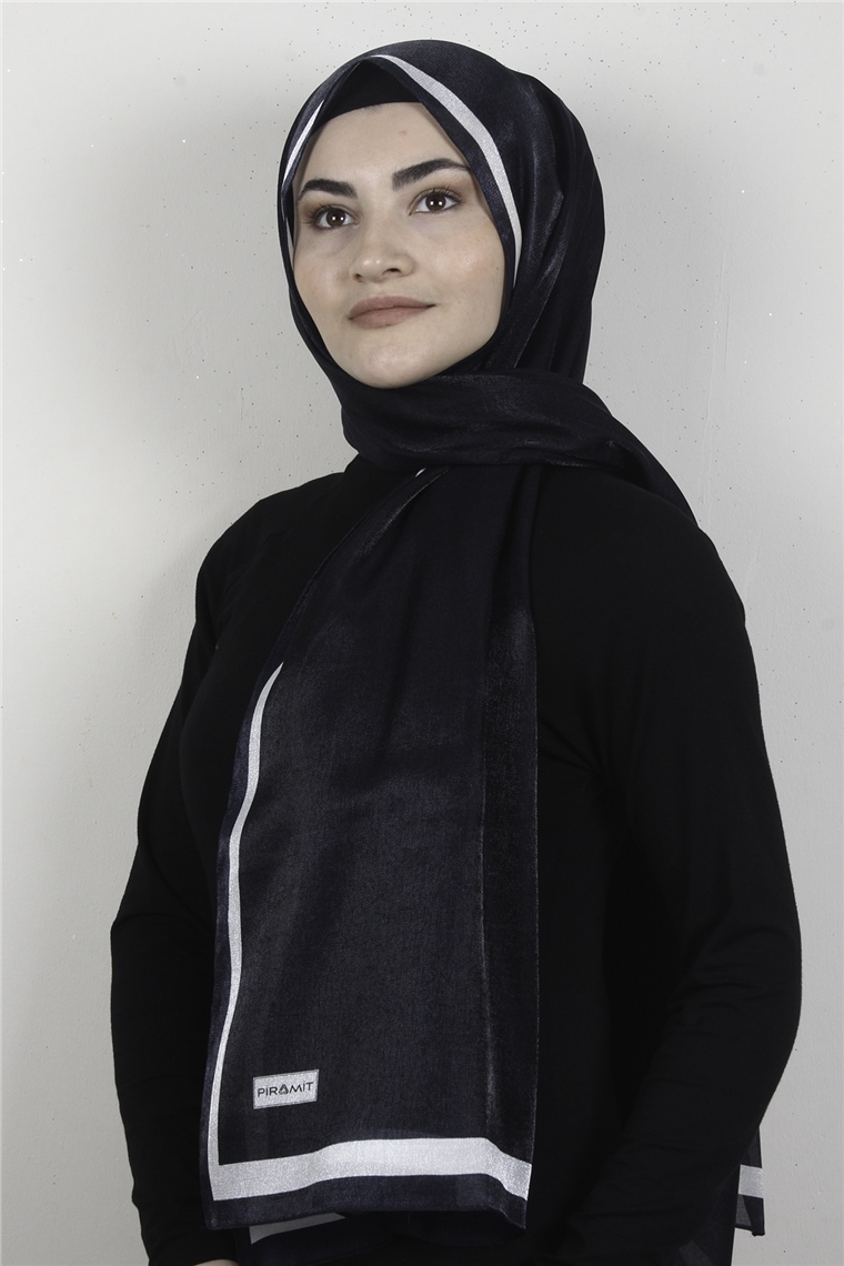 Elizya Simli Şal 4000-45 Koyu Lacivert