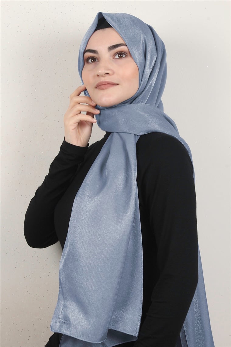 Elizya Simli Şal 4000-59 Buz Mavisi