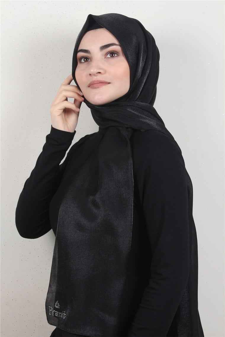 Elizya Simli Şal 4000-61 Siyah