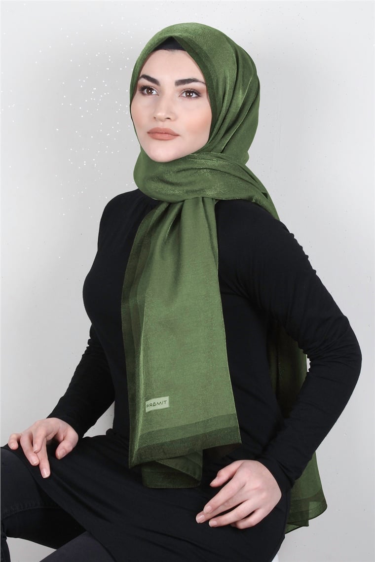 Elizya Simli Şal 4000-9 Haki