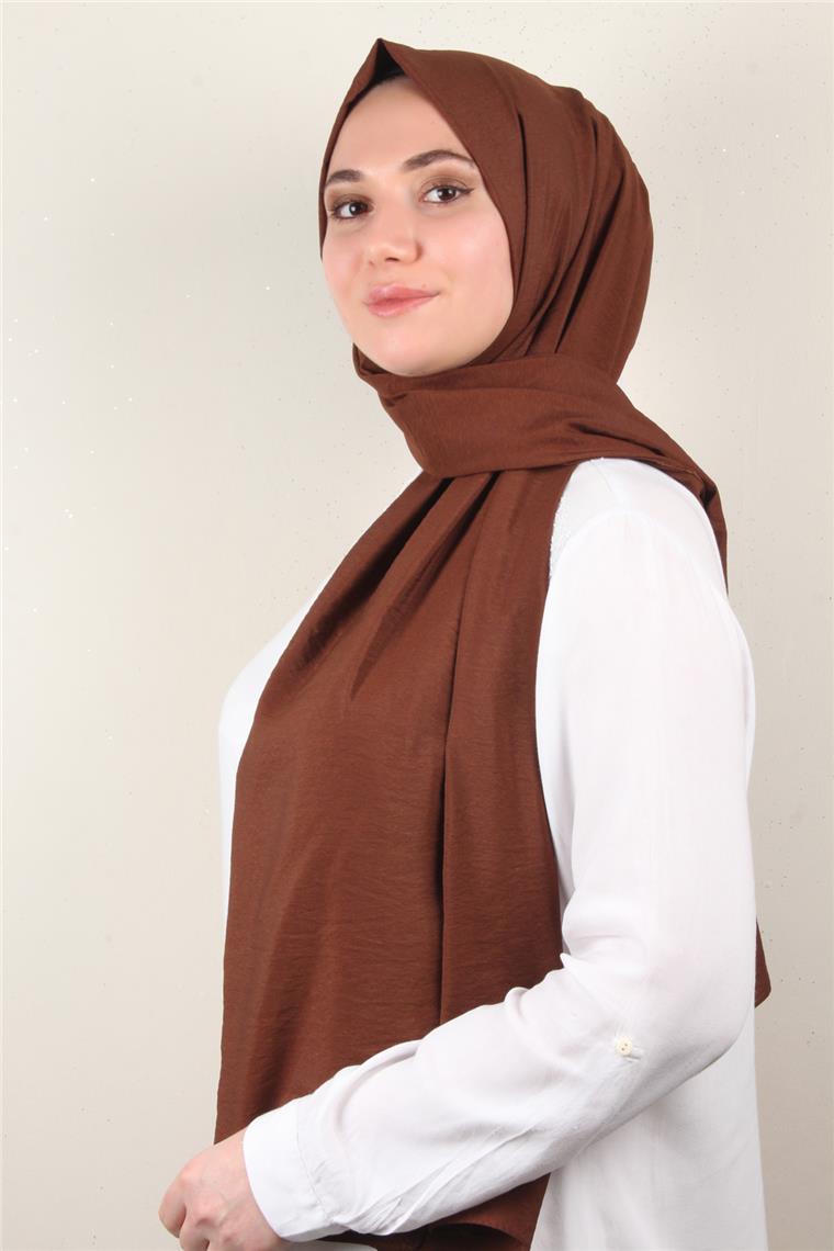 Eşarppark Yaz Serinliği Şal 2752-16 Kahverengi