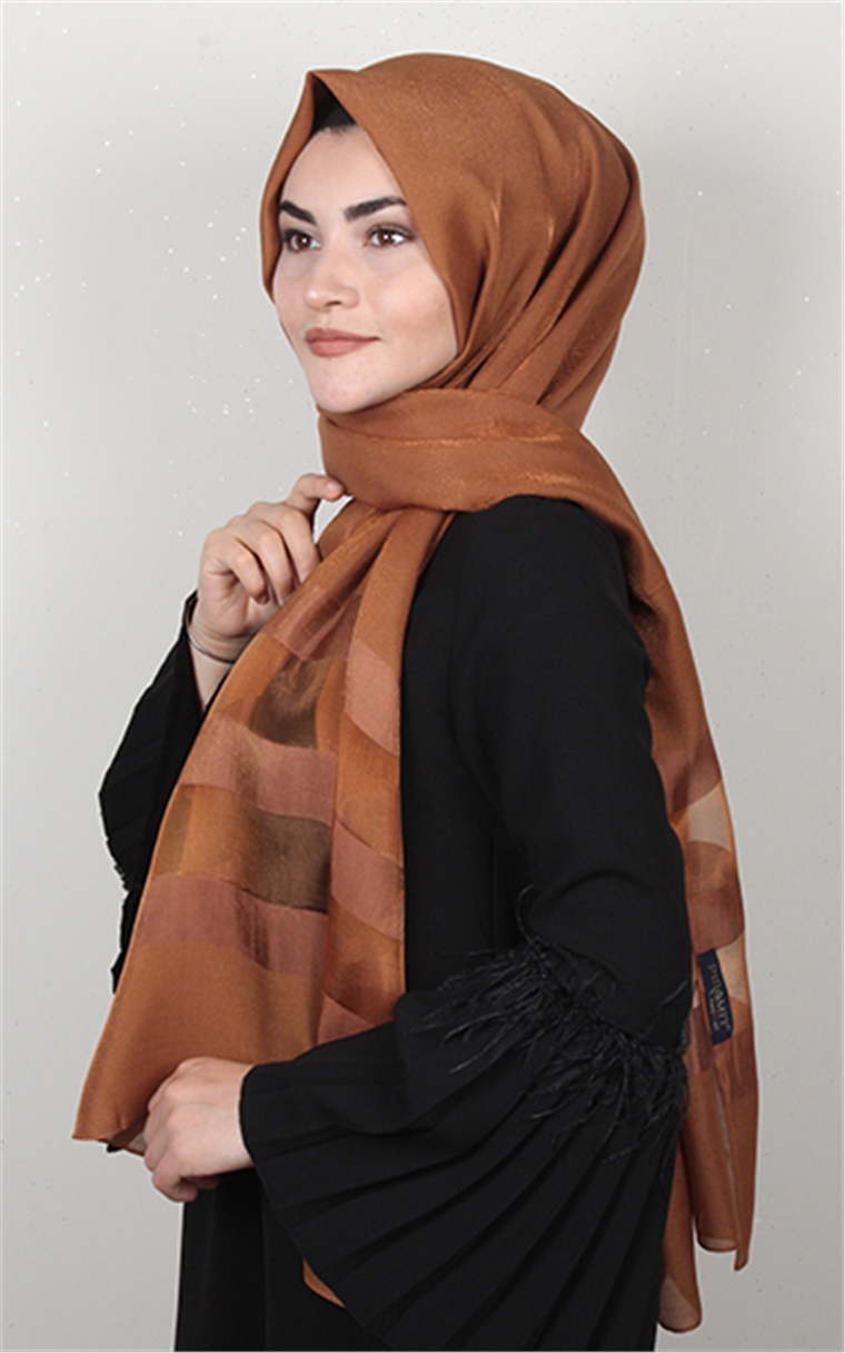 Exclusive Şal 3073-15 Taba