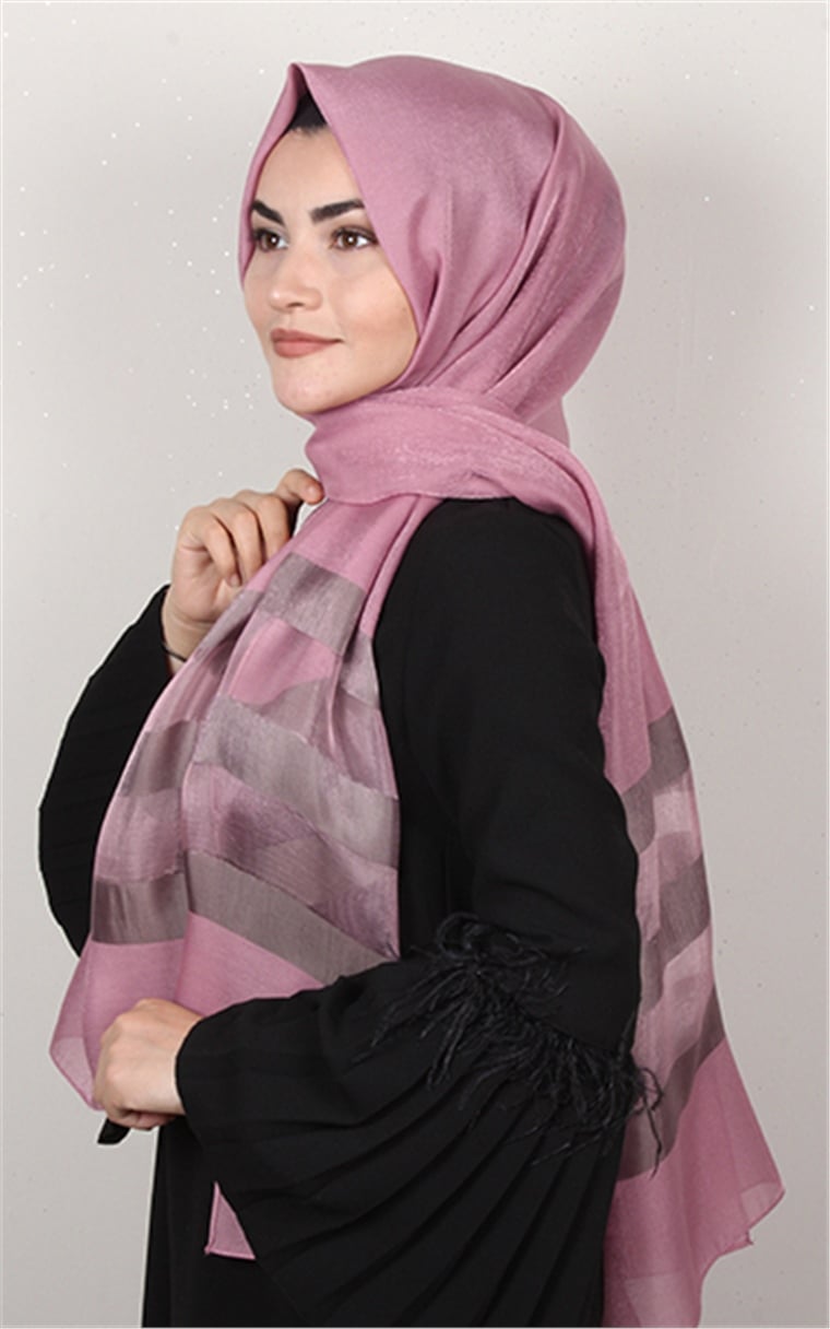 Exclusive Şal 3073-9 Pudra