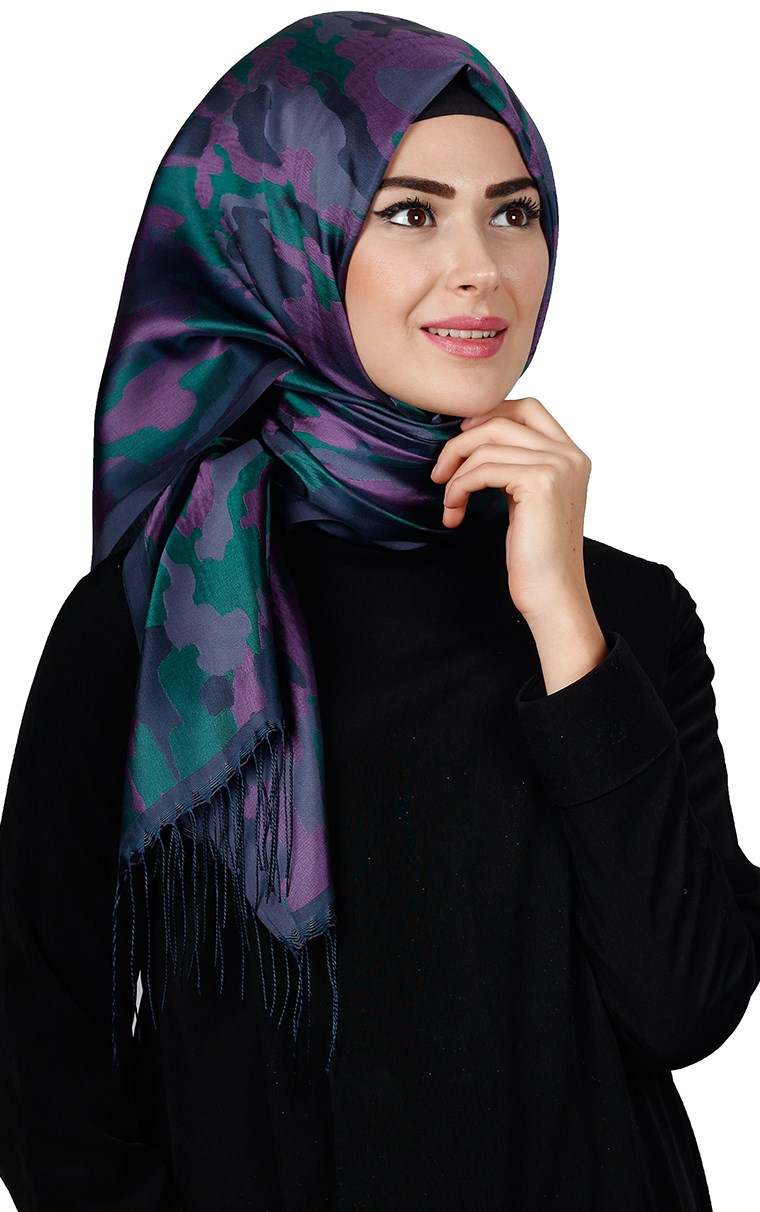 Kamuflaj İpeksi Şal 5550-6