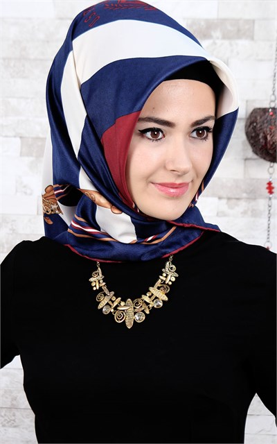 102-0018-04 U.S POLO ASSN EŞARP LACİVERT VİZON