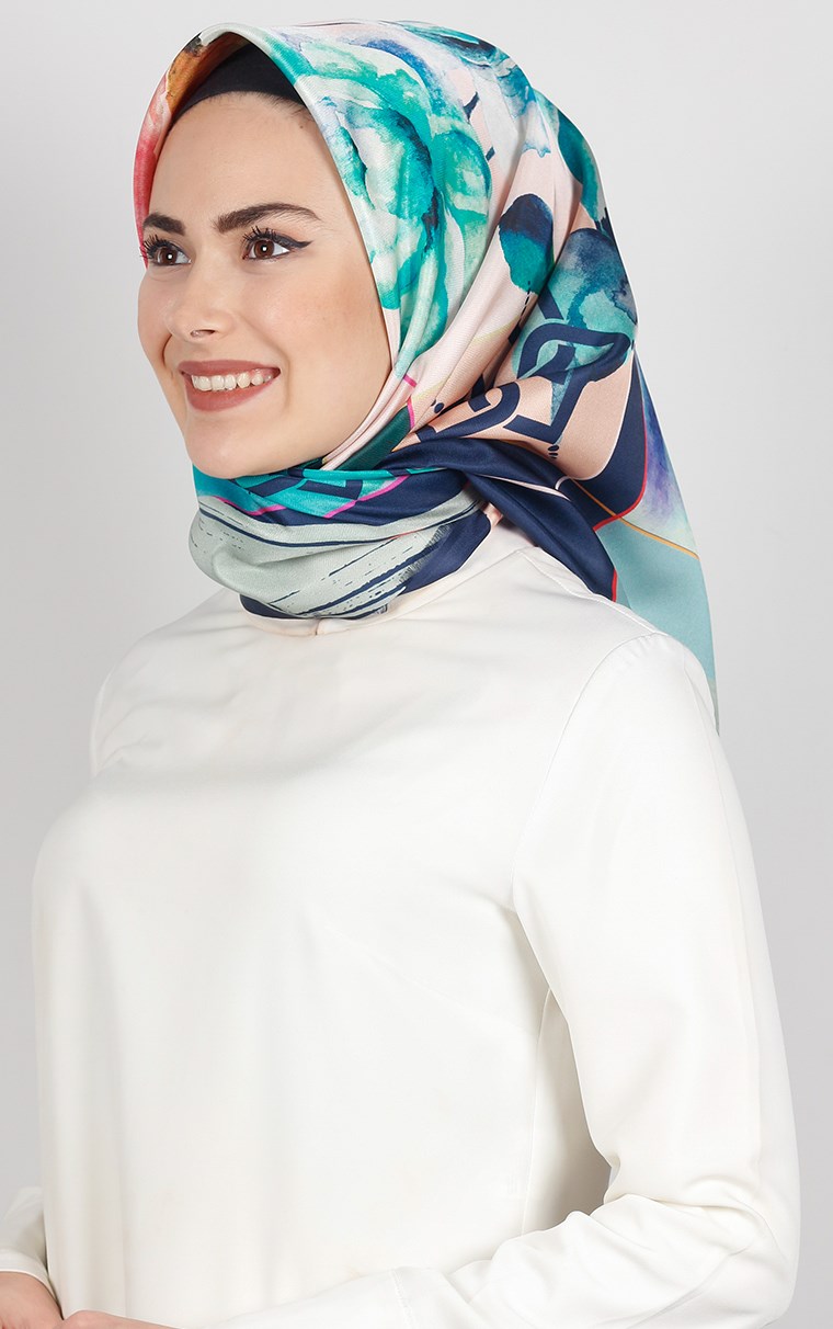 Piramit Tafta Dijital Eşarp 1920-8