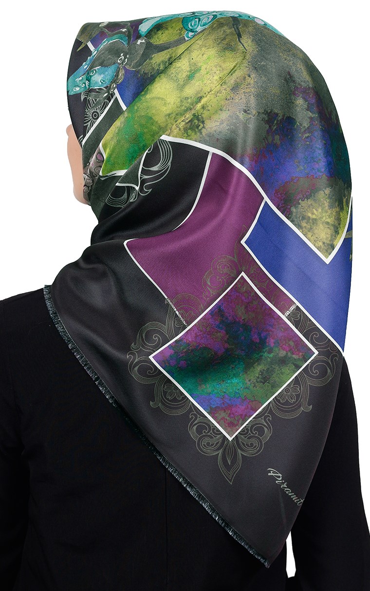 Piramit Tafta Dijital Eşarp 1918-3