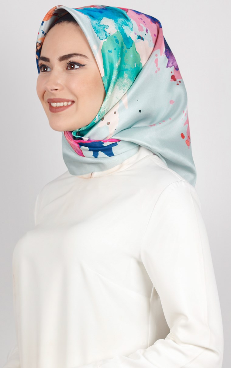 Piramit Tafta Dijital Eşarp 1921-4