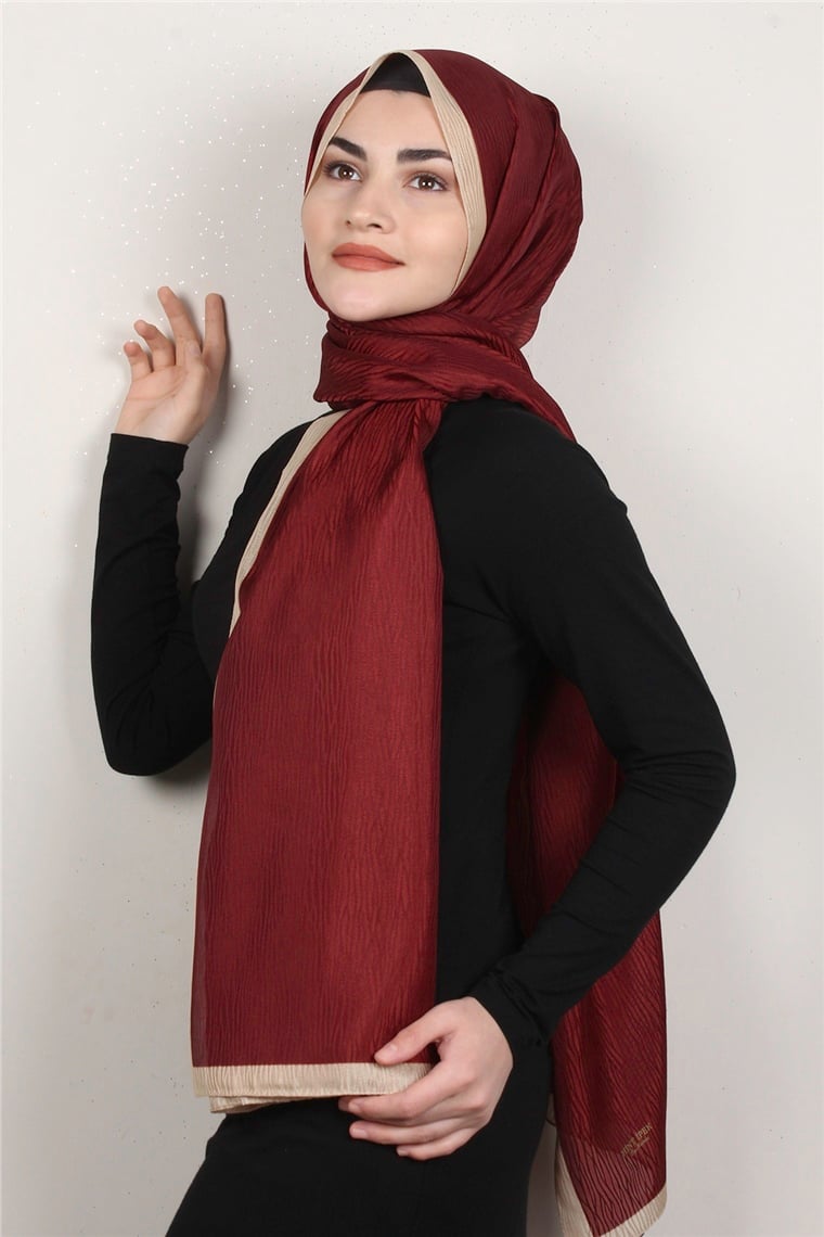 Fashion İpeksi Şal 2880-3 Bordo
