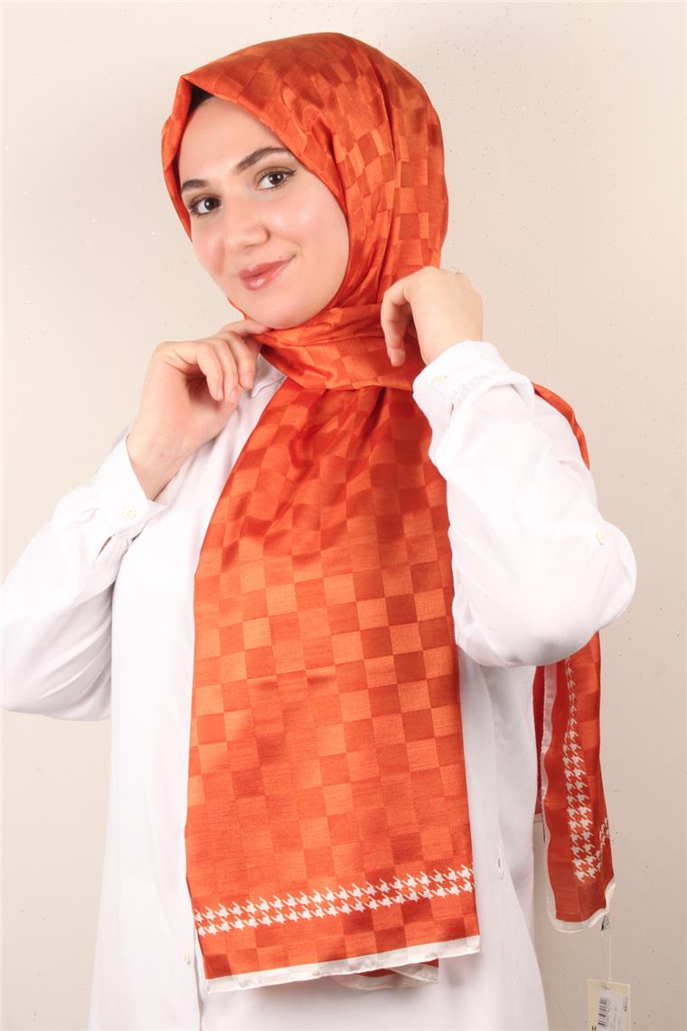 Fashion İpeksi Şal 2881-7 Turuncu