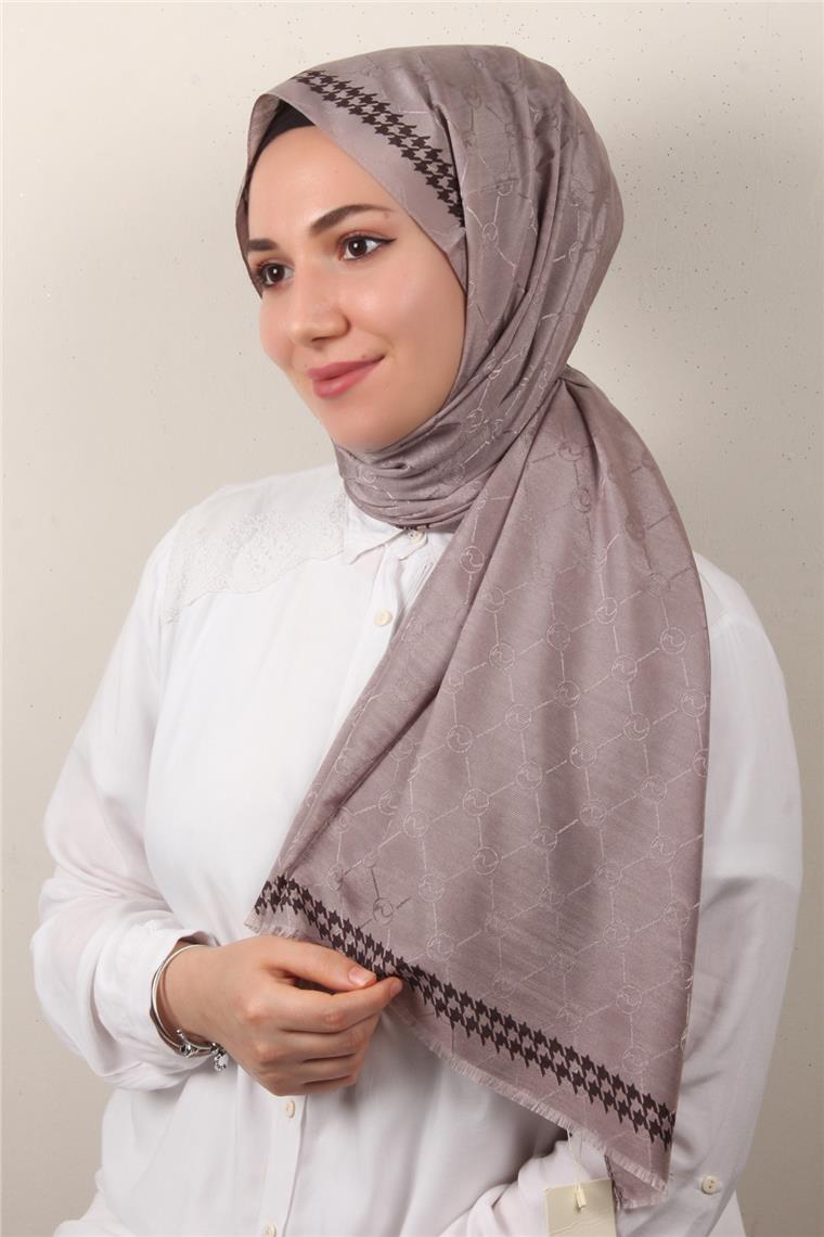 Fashion İpeksi Şal 2882-3 Küllü Kahve