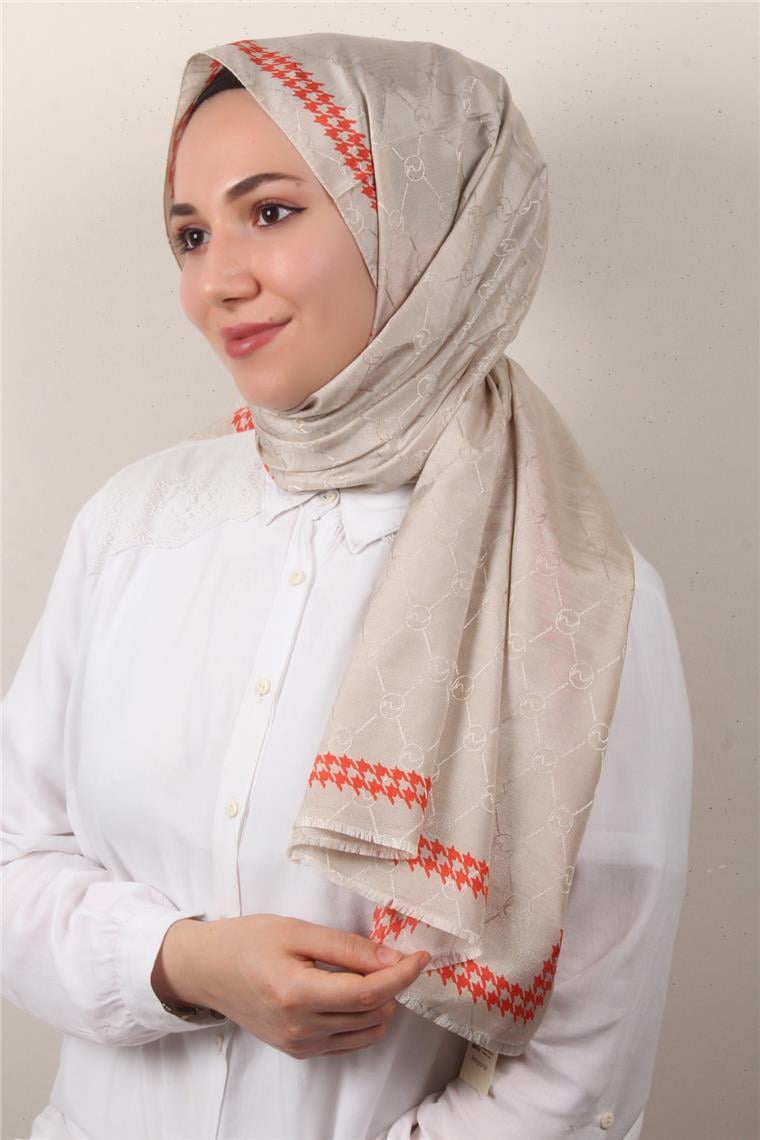 Fashion İpeksi Şal 2882-4 Krem